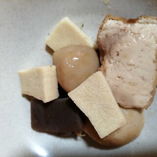 里芋と高野豆腐の煮物
